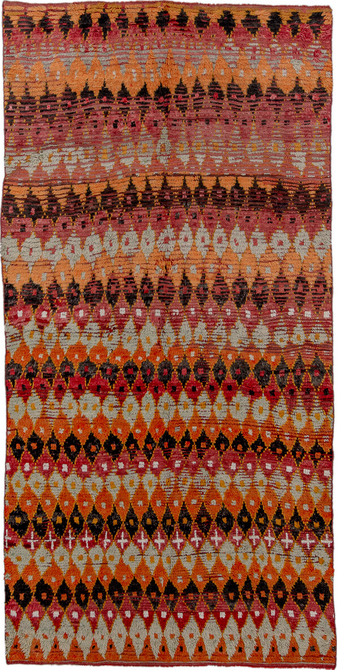 Vintage Moroccan Area Rug (6' x 12')